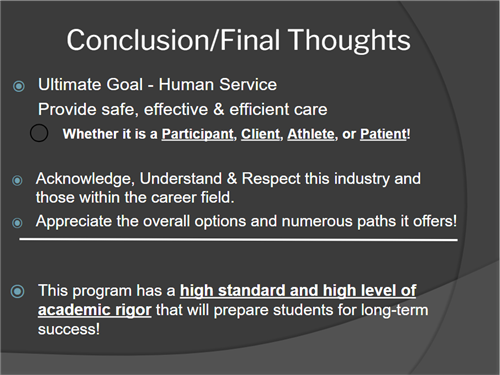 Conclusion Page